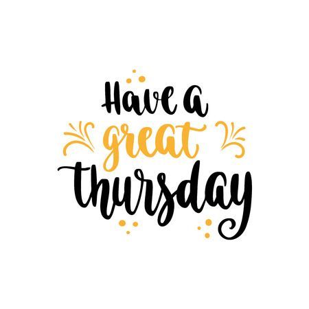Week days motivation quotes. Thursday.