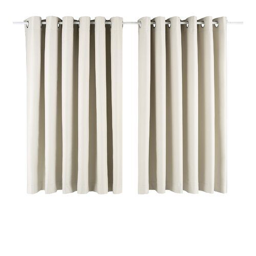 Eclipse Eyelet Blackout Thermal Curtains Wayfair Basics Colour Eclipse Eyelet Blackout Thermal