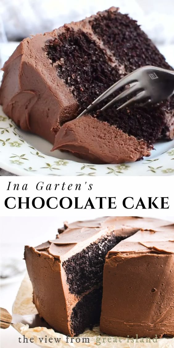 Ina Garten’s Chocolate Cake recipe ~ it’s a classic! When I hear the word dessert, this homey, rich, chocolatey cake is what springs to mind. Everybody should make it at least once. #cake #chocolate… Ina Garten’s Chocolate Cake recipe ~ it’s a classic! When I hear the word dessert, this homey, rich, chocolatey cake is what springs to mind. Everybody should make it at least once. #cake #chocolate…