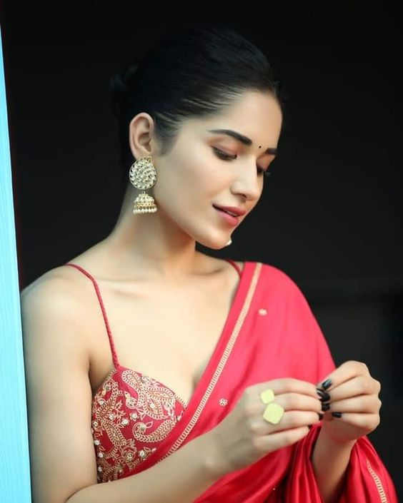 Ruhani Sharma In Lovely Saree Look - Gulte