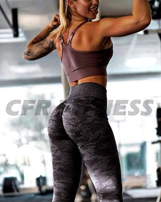 CFR Womens High Waist Workout Gym Vital Seamless Leggings Butt Lift Stretchy Yoga Pants