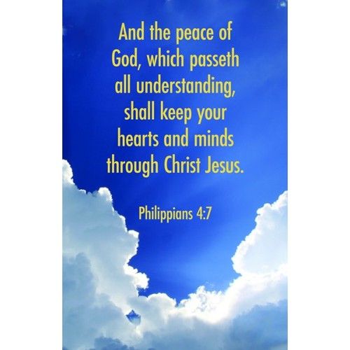 And The Peace (Philippians 4:7, KJV) Bulletins, 100 in 2022 | Philippians, Peace of god, Philippians 4 7