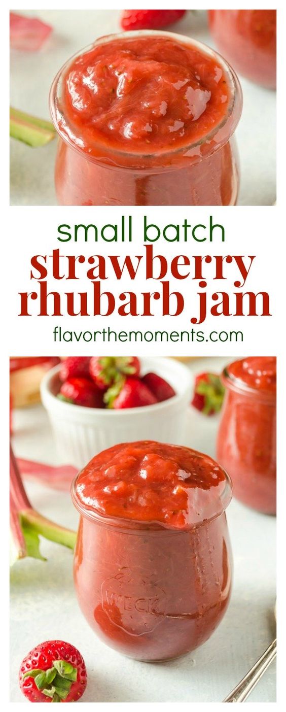 Small Batch Strawberry Rhubarb Jam
