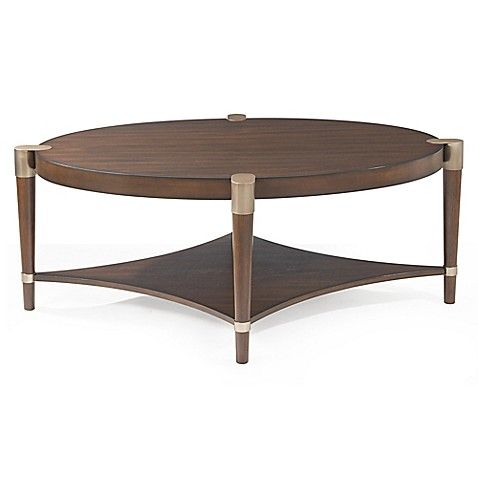 Bassett Mirror Company Thoroughly Modern Cole Oval Cocktail Table In Walnut Bed Bath Beyond Coffee Inspiration Glass Bassett Mirror Company Thoroughly, Bassett Mirror Company Round Coffee Table
