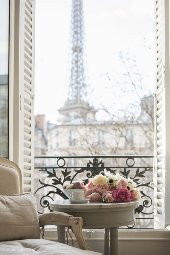 A view from a Paris window. #EiffelTower #Parisapartment More