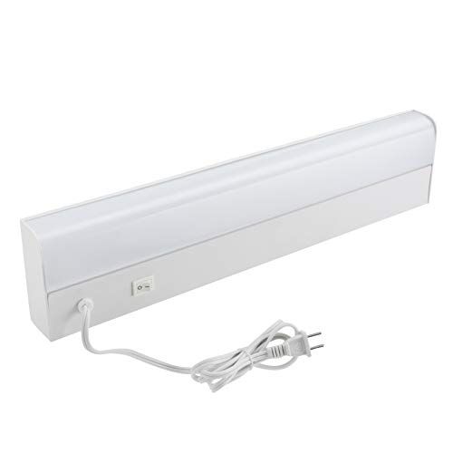 18 Inch Led Under Cabinet Light Fixture Plug In 5w 30w Equivalent 5000k Daylight 280 Lumens 5 Foot Power Cord 120v Etl Listed Home Garden Lighting Li 18 Inch Led Under Cabinet Light Fixture, 18 Inch Fluorescent Light Fixture Plug In