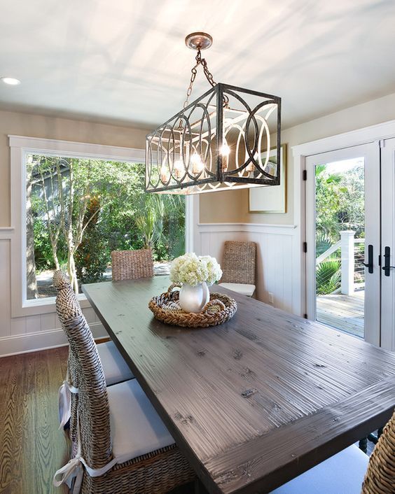 How To Hang A Dining Room Chandelier At The Perfect Height Coastal Farmhouse Design How To Hang A Dining Room Chandelier At, Dining Room Chandelier Mounting Height