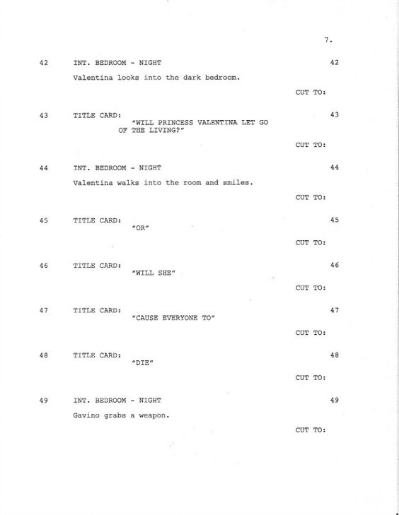 Page 1 of Royal Love Story From The Grave - Sample Shooting Script - screenplay template Page 1 of Royal Love Story From The Grave - Sample Shooting Script - screenplay template