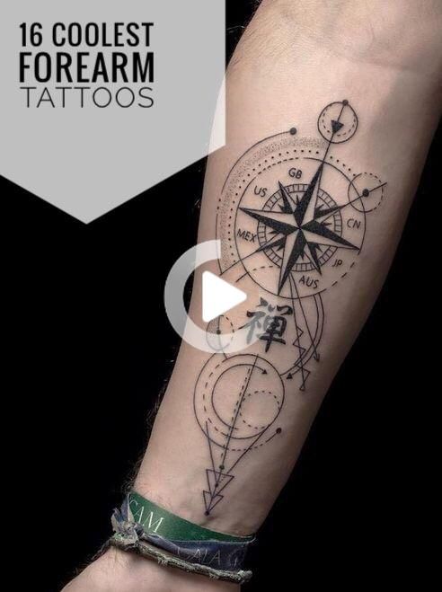 16 Coolest Forearm Tattoos For Men En 2020 Tatuaje De Flecha Y Brujula Tatuajes Creativos Tatuajes Flechas