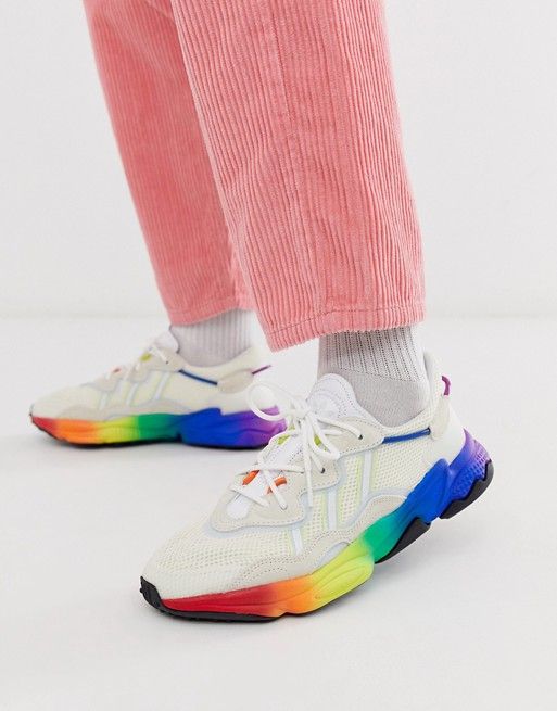 adidas Originals ozweego pride trainers in multi adidas Originals ozweego pride trainers in multi