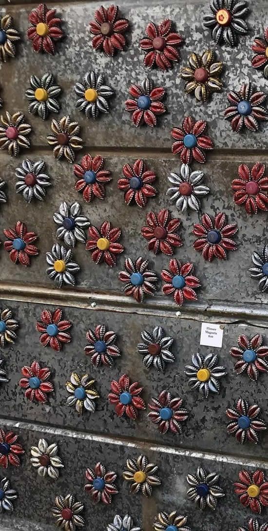Flores com tampinhas de garrafas - Dicas Práticas