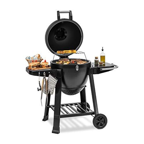 KLARSTEIN Queensize Kamado Grill en 2020 | Barbecue KLARSTEIN Barbecue Gaz Grilles Cuisson Fonte Thermomètre