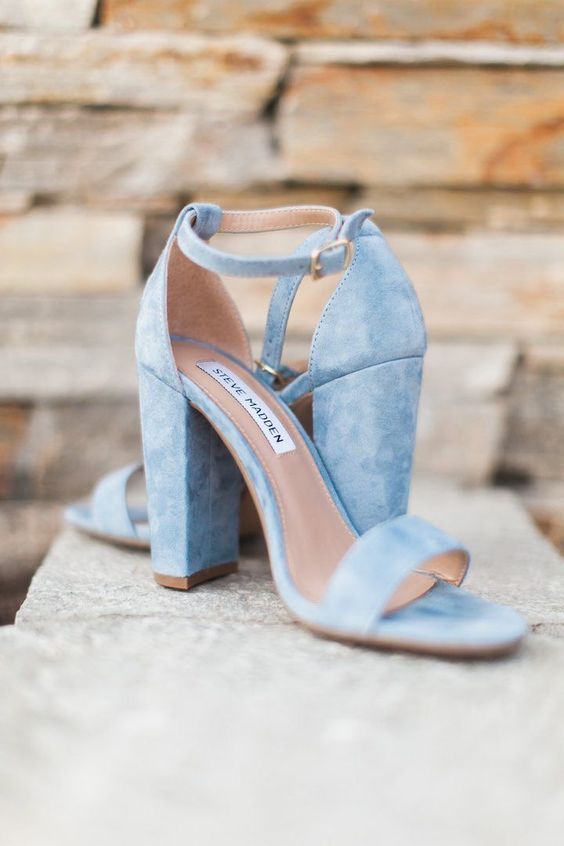 Serenity Blue Stylish Spring Wedding Shoes Modern Shade Of Blue
