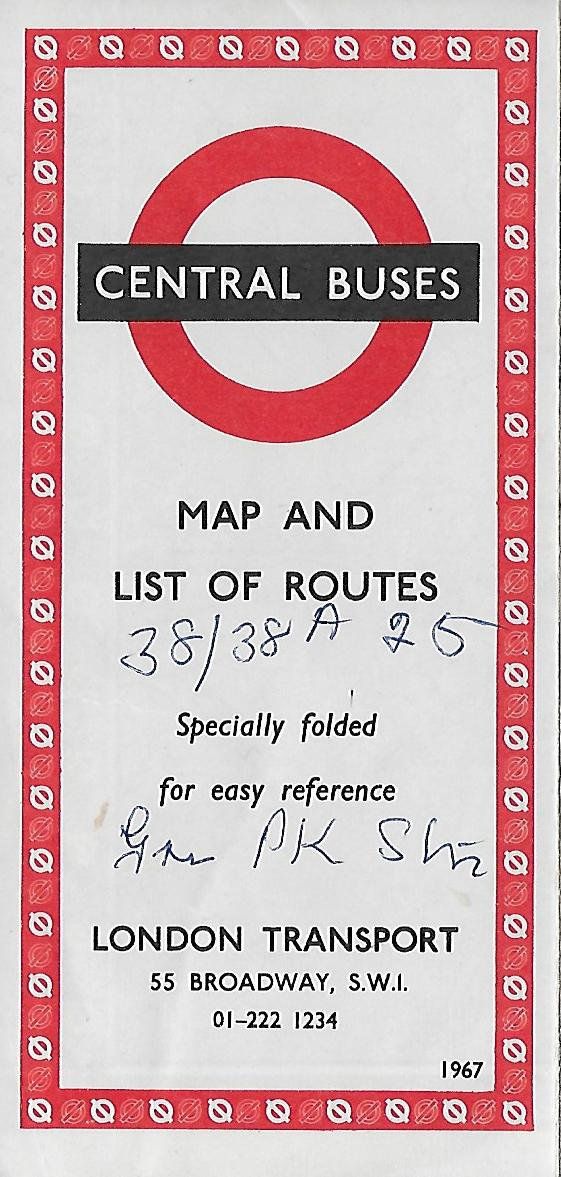 Bus 222 Route Map Vintage 1960'S Brochure Central Buses Map And List Of | Etsy | Bus Map, Brochure, Map