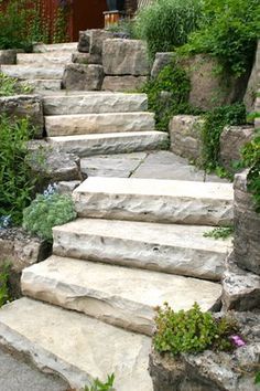stacked riser for garden steps on slopes - Google Search
