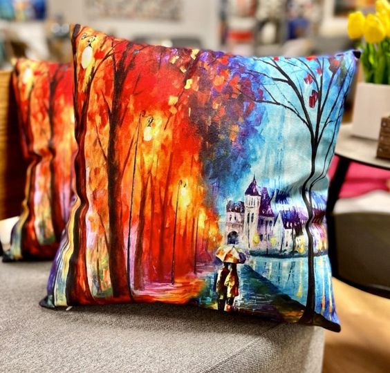 Makeover and refresh your rooms with just a single touch. Start with these decorative cushion cover cases. These unique designs match well with various colour palettes of your sofa, couch, bed, bedding, rugs, curtains, car seating and all other decor accessories. Very durable and environmentally friendly, no dye substance harming the health of you and your family. Colours won\'t fade thanks to new digital printing methods. A perfect gift idea for your beloved ones with many surprising designs. Ei