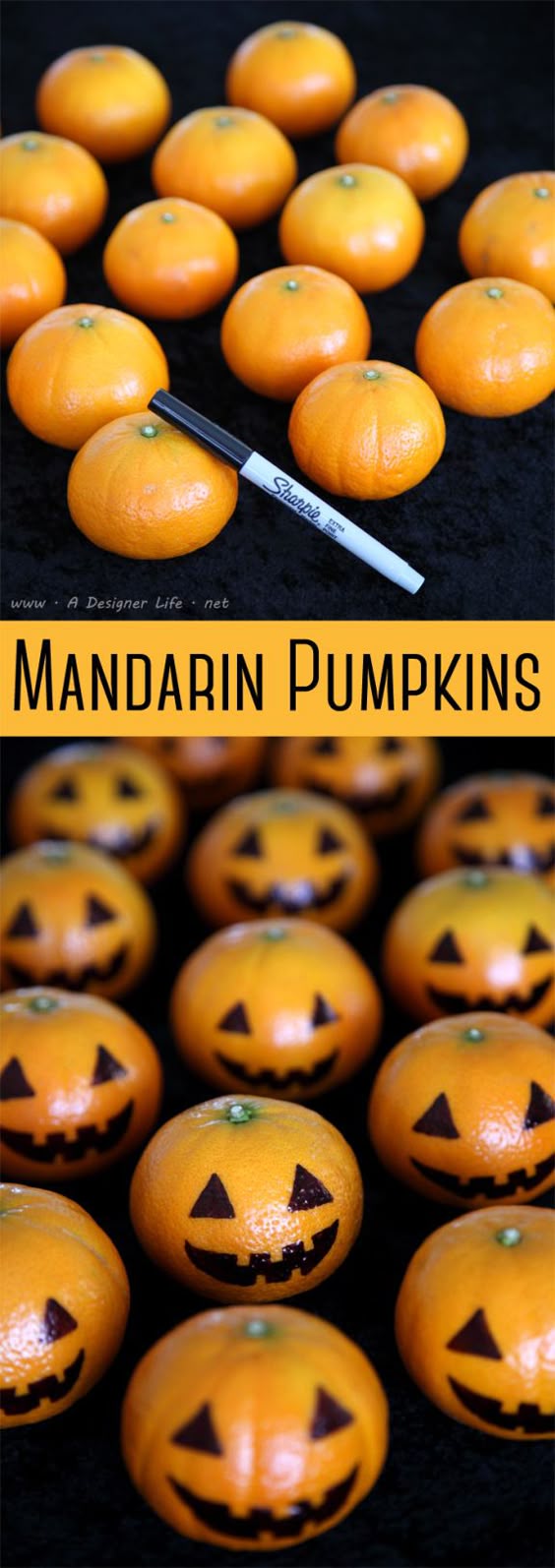 Mandarin Pumpkins | 5 Easy Halloween Food Ideas