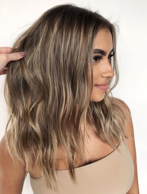 brown hair with blonde highlights