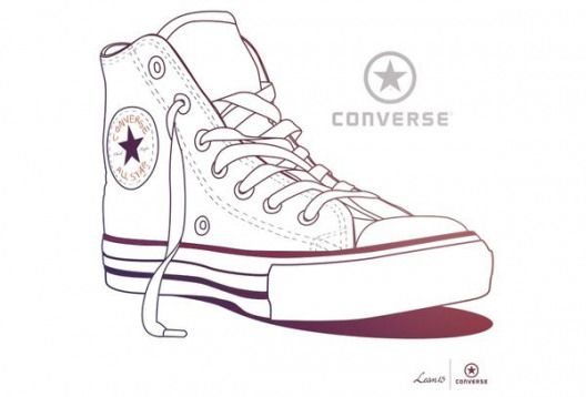 converse disegno