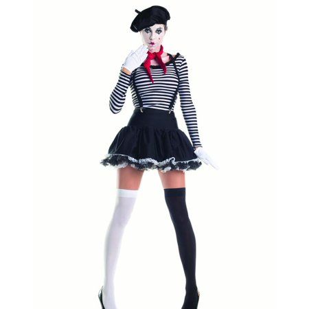 Marvelous Mime Womens Costume