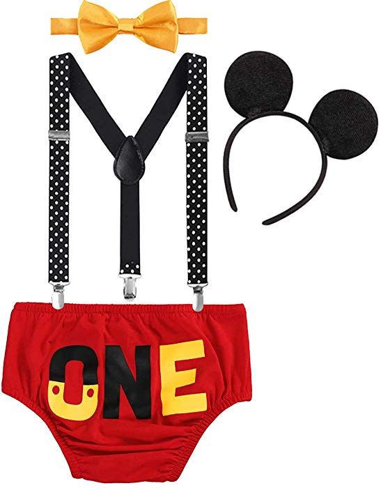 Cake Smash Outfit Baby Boy First Birthday Party Bottoms Bowtie Y-Back Suspenders Photography Props 3pcs Clothes Set