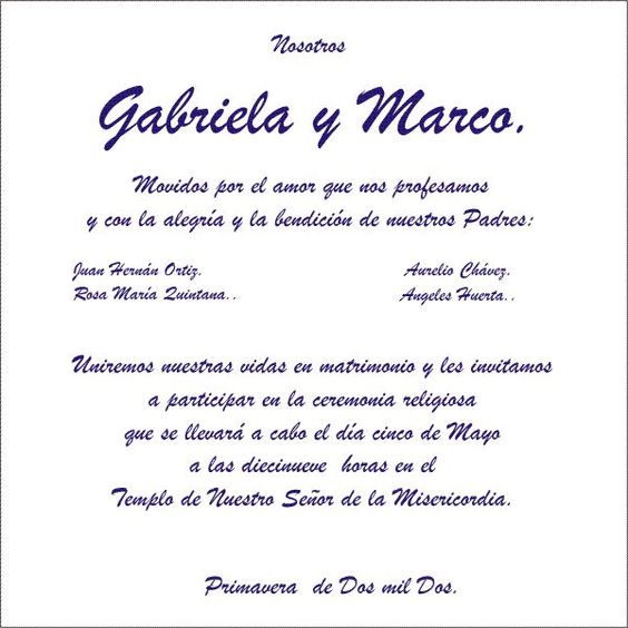 formatos para invitaciones de boda