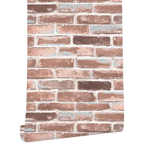 Haokhome H018 Faux Brick Wallpaper Peel And Stick Rust Re Https Www Dp B072kk5c51 Ref Cm Sw R P Faux Brick Wallpaper Brick Wallpaper Faux Brick