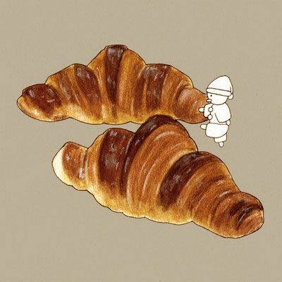 クロワッサン Foods And An Elf オリジナル 透明水彩 17 食品の描画 クロワッサン イラスト 食べ物のアイデア クロワッサン Foods And An Elf オリジナル 透明水彩 17 食品の描画 クロワッサン イラスト 食べ物のアイデア