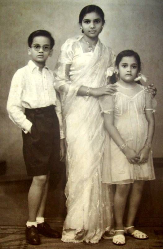 Indian Lady with Girl and Boy - 1930-40\'s