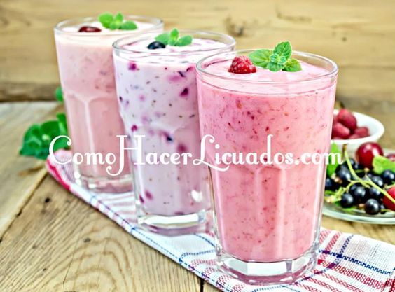 batidos de yogurt con frutas para adelgazar