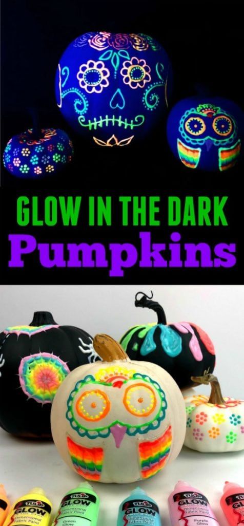 Glow In The Dark Pumpkins Pumpkin Halloween Decorations Diy Halloween Decorations Pumpkin Carving