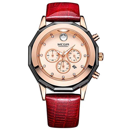Reloj Megir Para MG M2042 | Relojes mujer, Marca de Reloj MEGIR de lujo con cronógrafo y fecha para mujer, Reloj