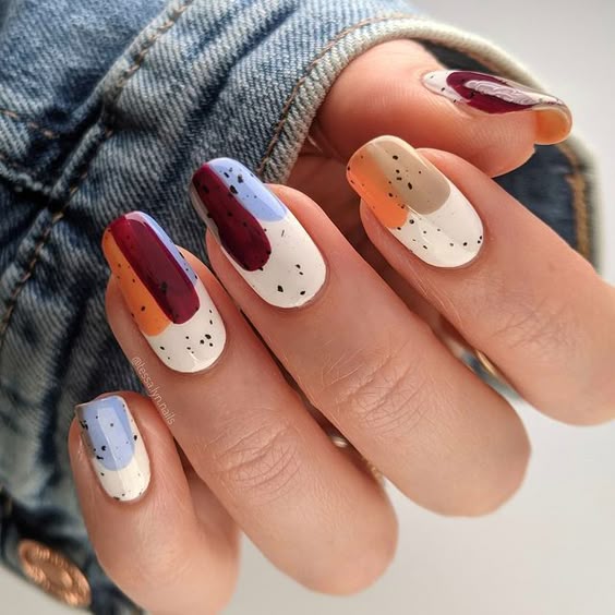 cute spring nails social ornament