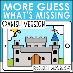 Boom Cards - ¿Que le Falta? 2 Spanish version of More Guess What´s Missing