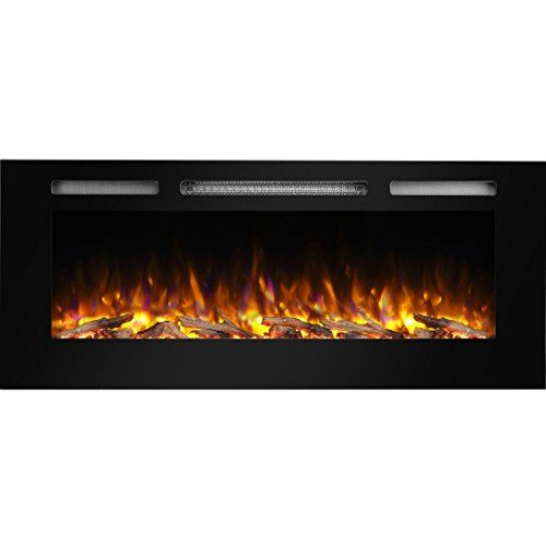 Wade Logan Belden Recessed Wall Mounted Electric Fireplace