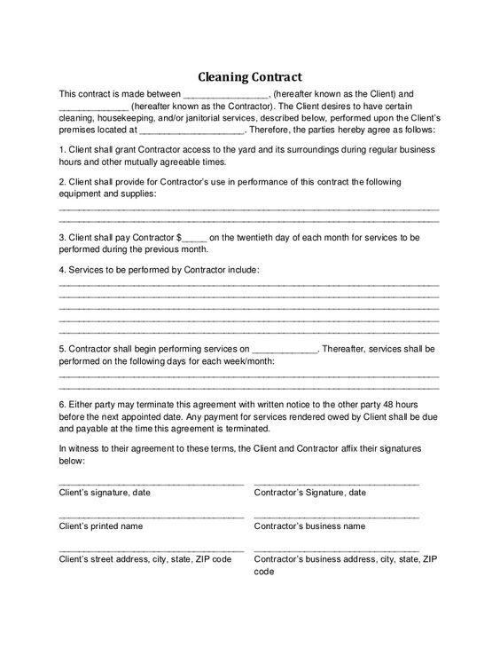 Best 25+ Cleaning contracts ideas on Pinterest Business cleaning - commercial agreement format Best 25+ Cleaning contracts ideas on Pinterest Business cleaning - commercial agreement format