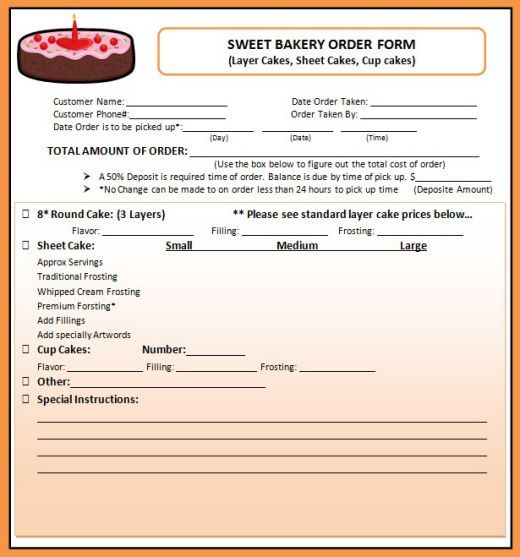 7 Free Cake Invoice Templates For Bakery Business Template Sumo Bakery Business Invoice Template Home Bakery Business