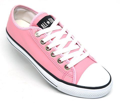 Tênis Feminino Converse ALL STAR Couro Sintético Rosa COMPRE EM ATÉ 3 X SEM JUROS NOS CARTÕES, BOLETO… | Converse all star, Tênis feminino, Tenis all star feminino