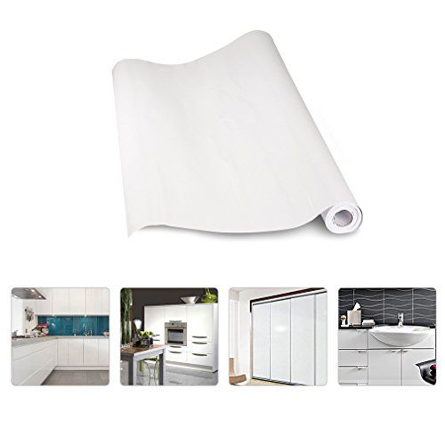 Avoir Images Kinlo 10 0 61m Papier Peint Auto Adhesif Blanc Pour Armoire De le plus cool par
