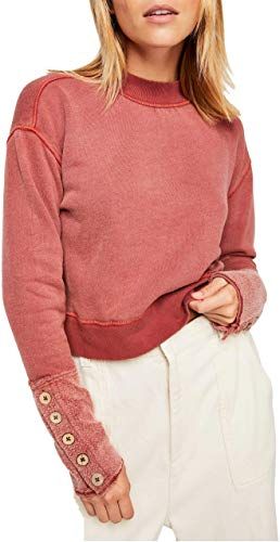 Depoga Womens Crewneck Sweatshirts Ombre Tops Dip Dye Casual Pullover Long Sleeve