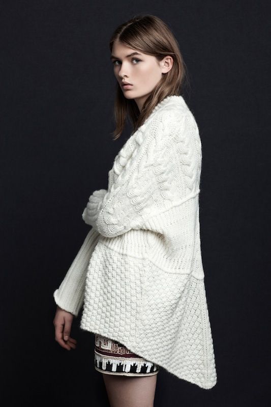 Fashion Knitwear Knitted Jackets lucien pellat-finet Cardigan natural white themed print casual look