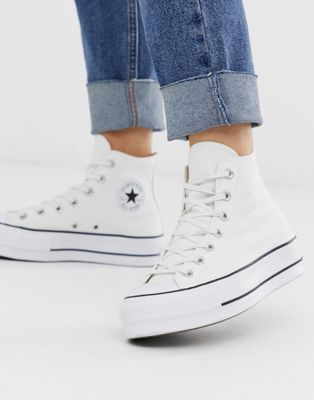 Casual Outfits Tenis Van Shoes Converse Chuck Taylor Hi Platform White Sneakers Chuck Taylors Converse Ayakkabi Converse Chuck Taylor