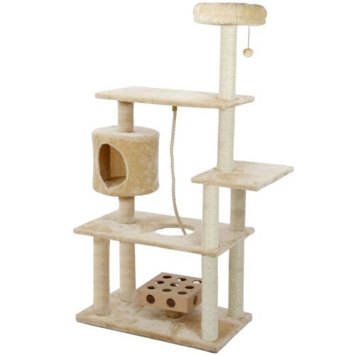 Deluxe Cat Tree Tower 55 034 Condo Furniture Scratching Post Pet Kitty Play House Cat Tree House Pet Furniture Cat Furniture