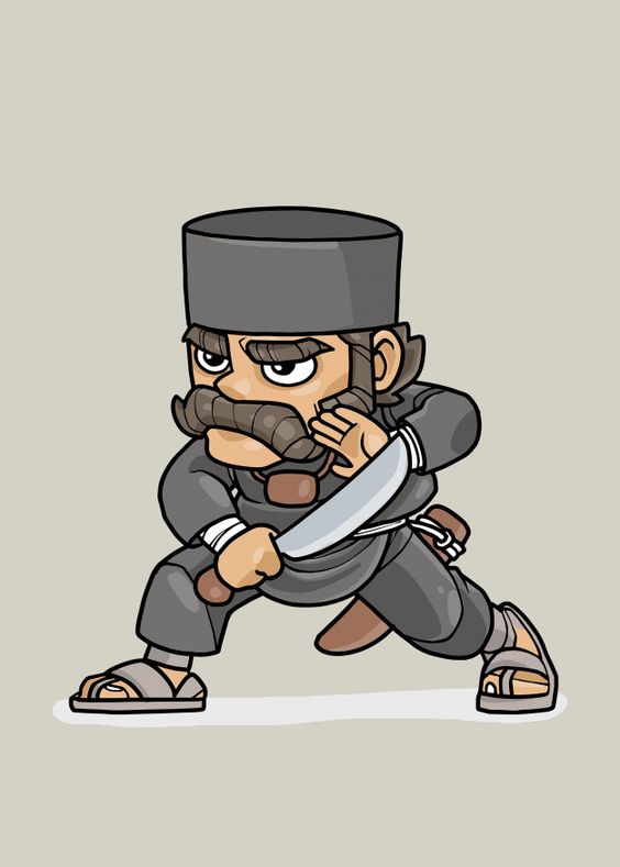 Si Jambang In 2021 Cute Illustration Cute Cartoon Avatar Characters