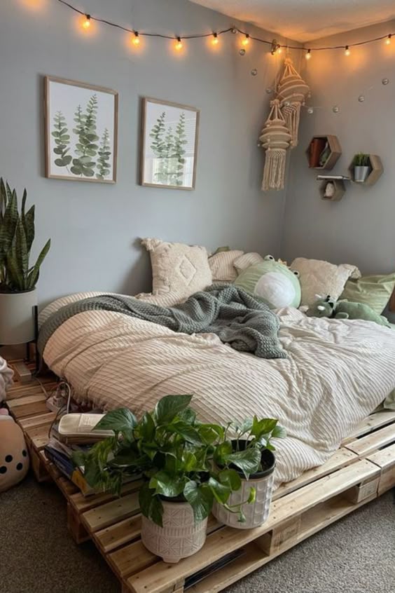 cama feita com palete - venzux ideias Criando uma cama com paletes: 10 ideias para o seu projeto