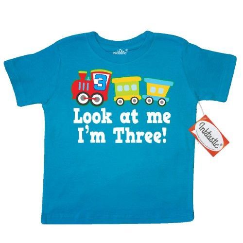 3 Year Old Birthday Shirt for Boy 3rd Birthday Choo Train Toddler Kids T-Shirt