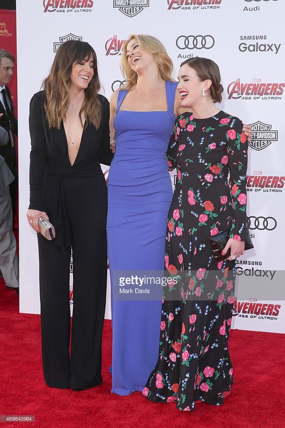 Actresses Chloe Bennet, Adrianne Palicki and Elizabeth Henstridge...