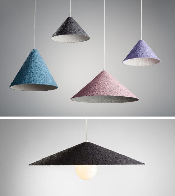 Spritz Is A Collection Of Colorful Pendant Lights With A Textured Stucco Detail