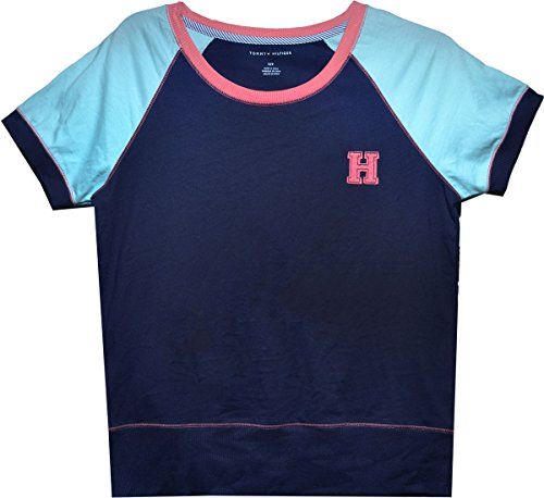 Tommy Hilfiger Womens Sleepwear COLOR BLOCK TEE Shirt Medieval Blue Tommy Hilfiger Womens Sleepwear COLOR BLOCK TEE Shirt Medieval Blue