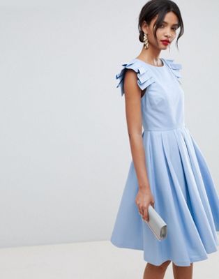 Ted Baker - Robe mi-longue à volants